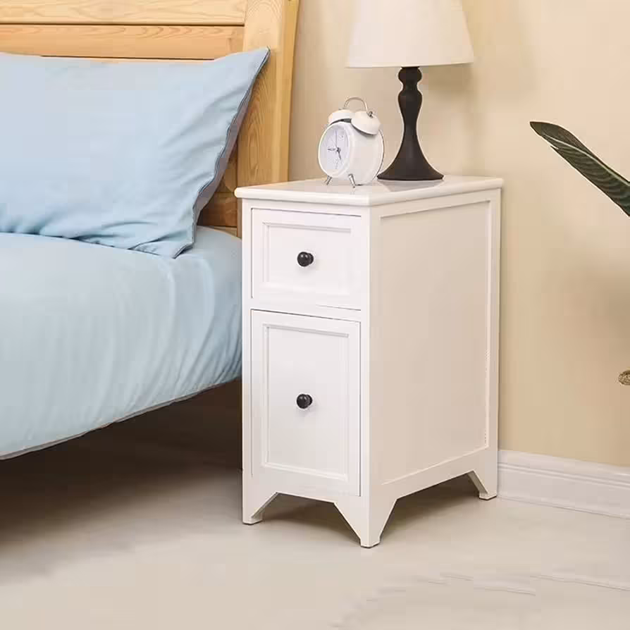 Solid Wood Narrow Bedside Table