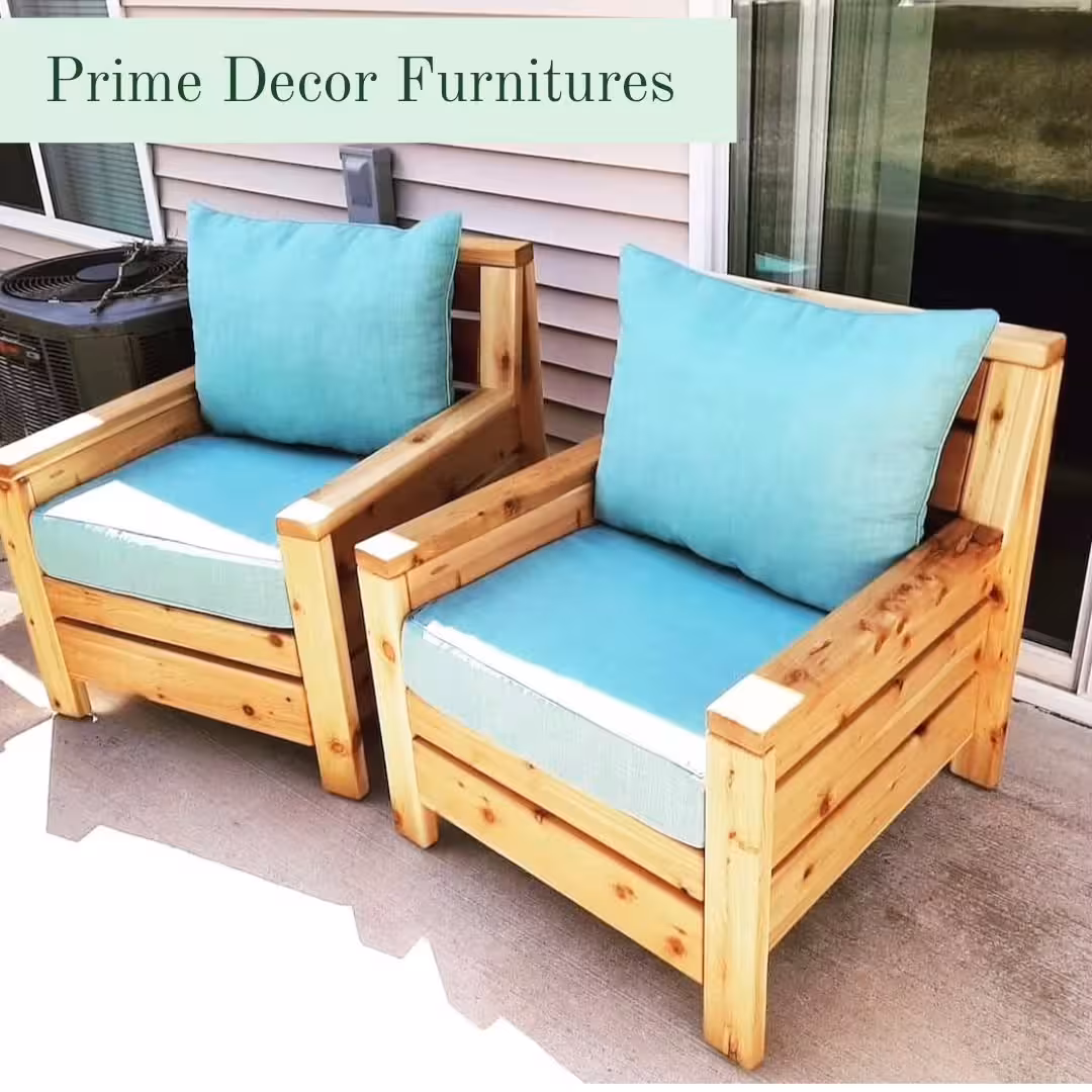 Wooden Patio Chair Set