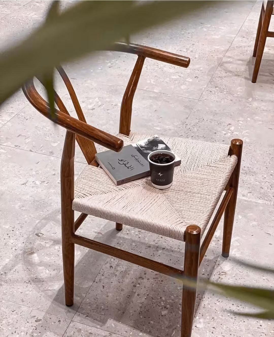 Scandinavian Teak Wood Dining Chair with Handwoven Paper Cord Seat