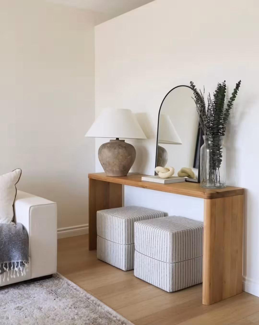 Minimalist Scandinavian Wooden Console Table