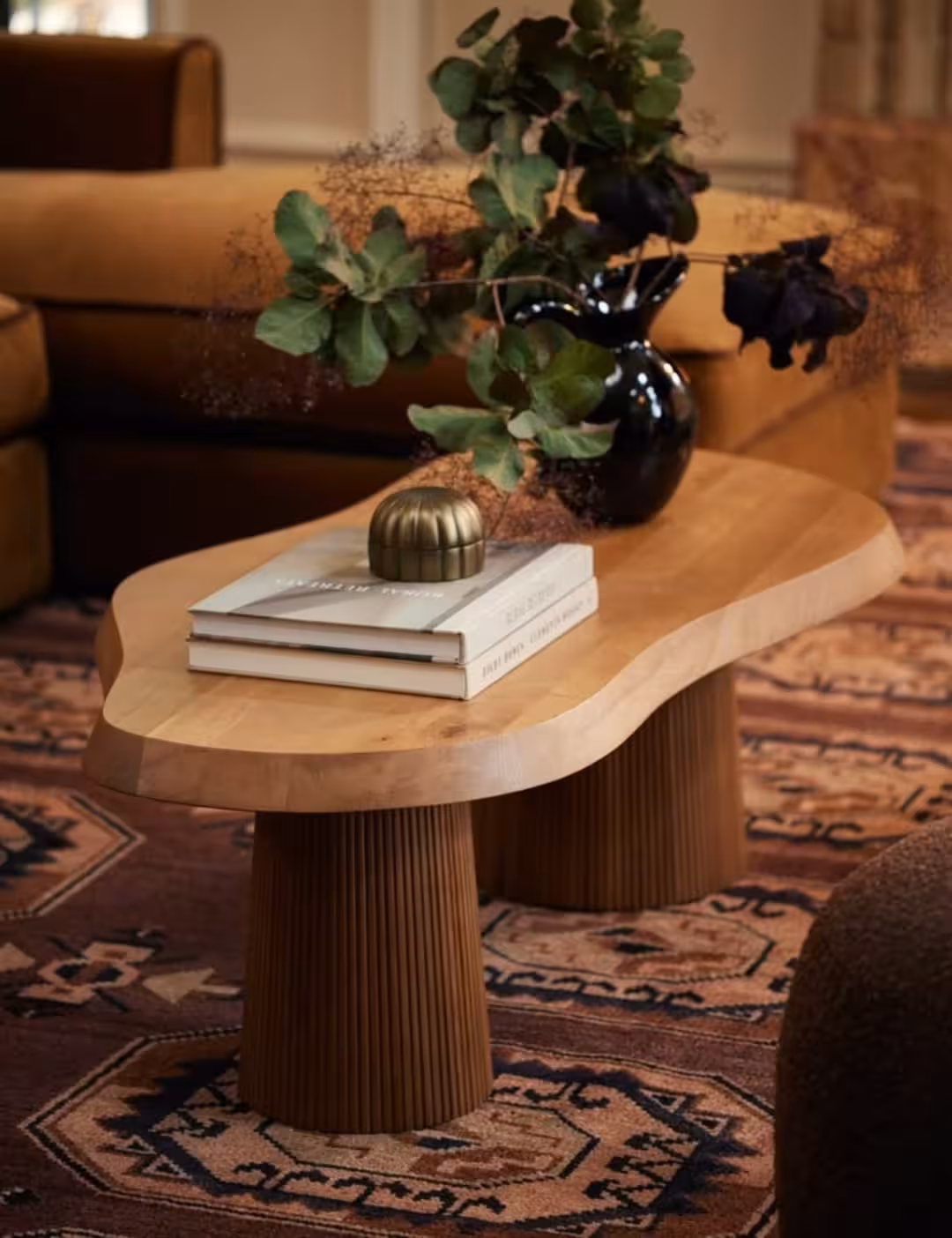 The Fluted Organic Pebble Coffee Table