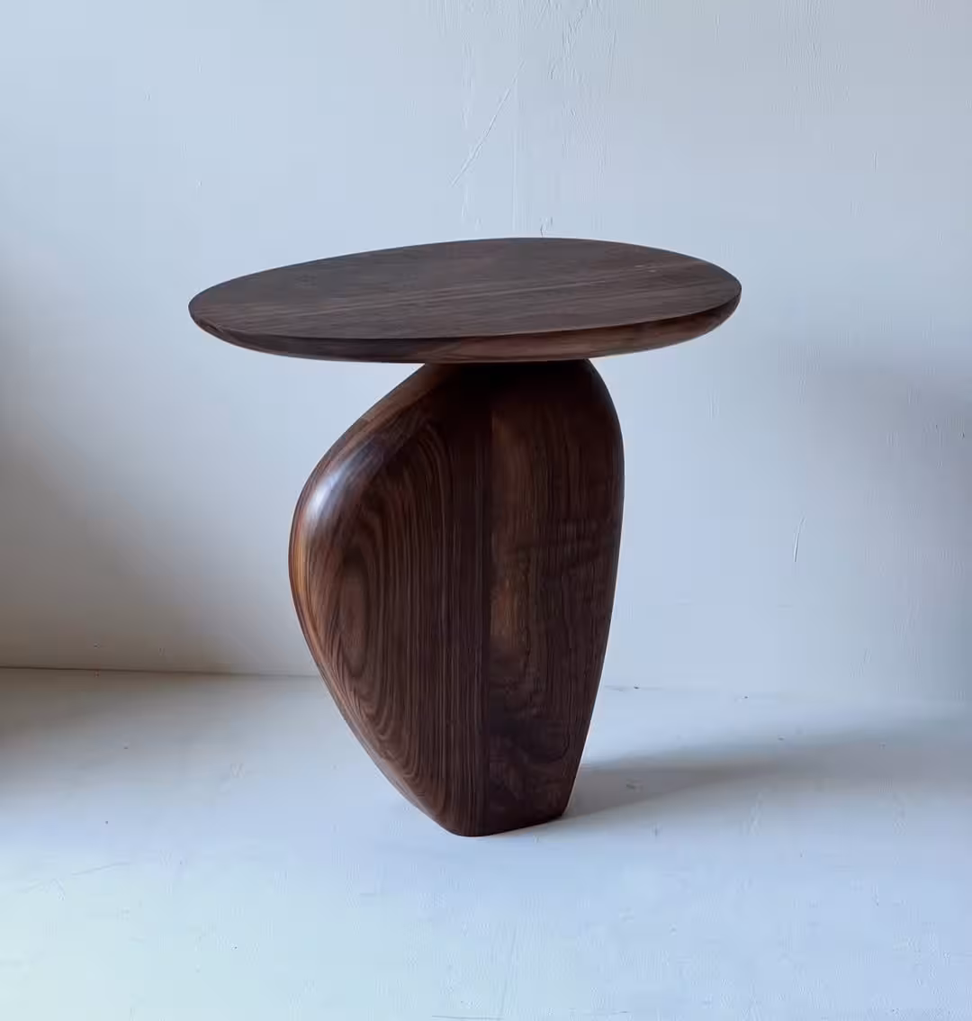 The Sculptural Organic Mango Side Table