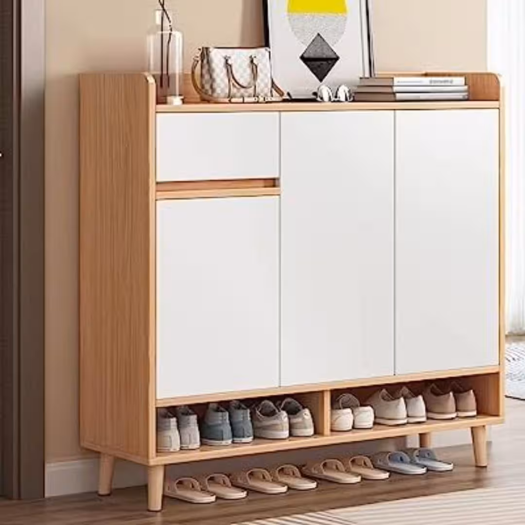 Nordic Vista Entryway Shoe Console
