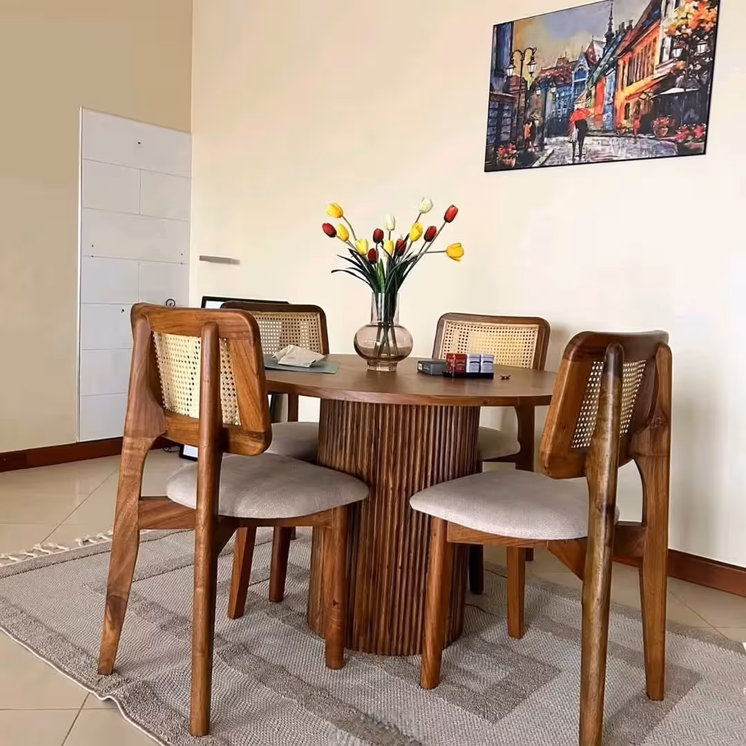 Artisan Fluted Pedestal Dining Ensemble