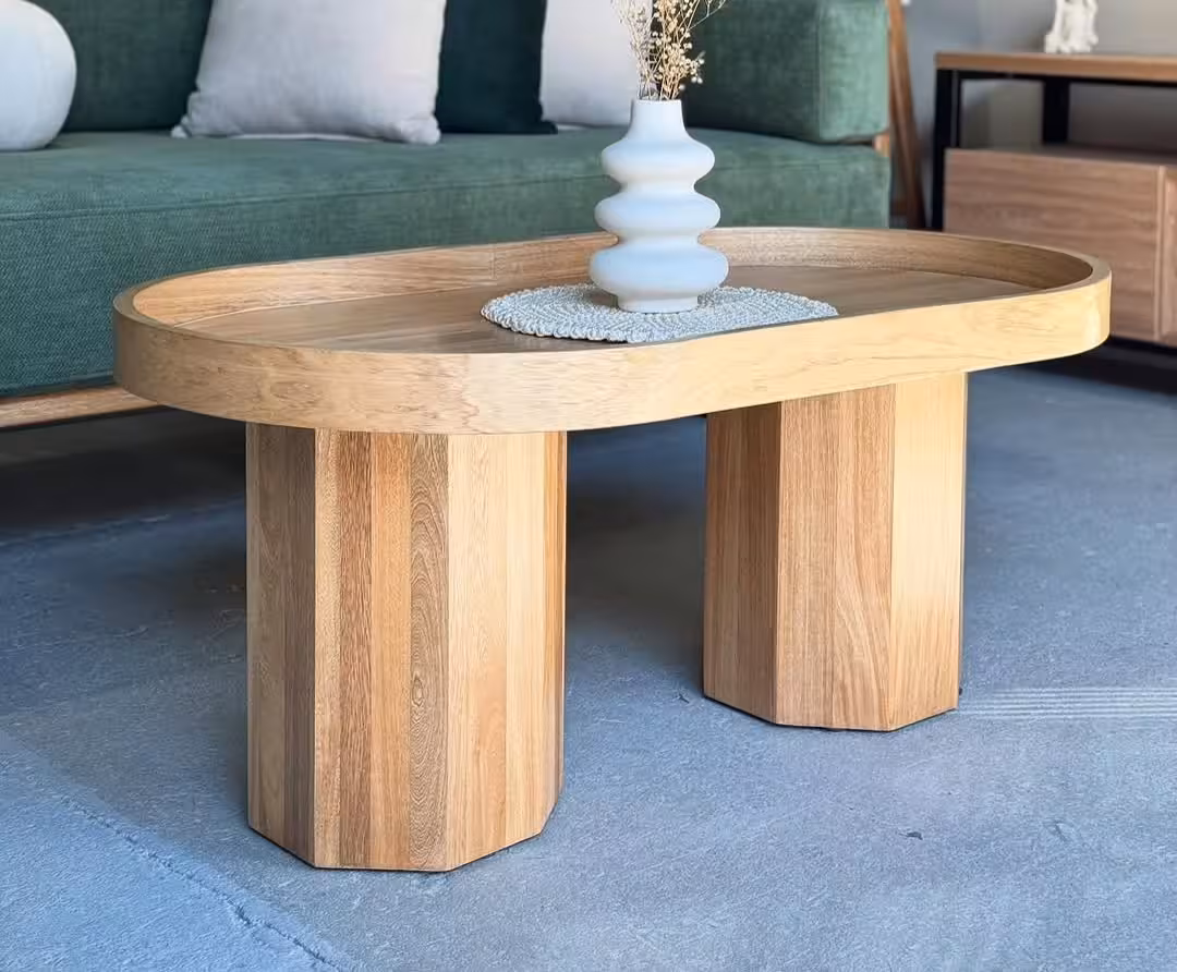 Eclipse Sculptural Oval Coffee Table