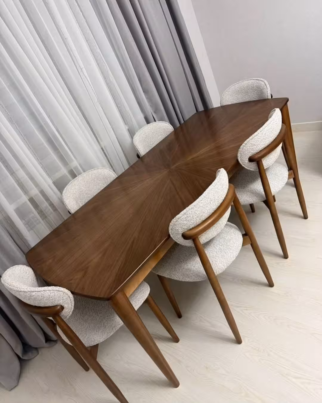 Mninga Starburst Mid-Century Dining Ensemble