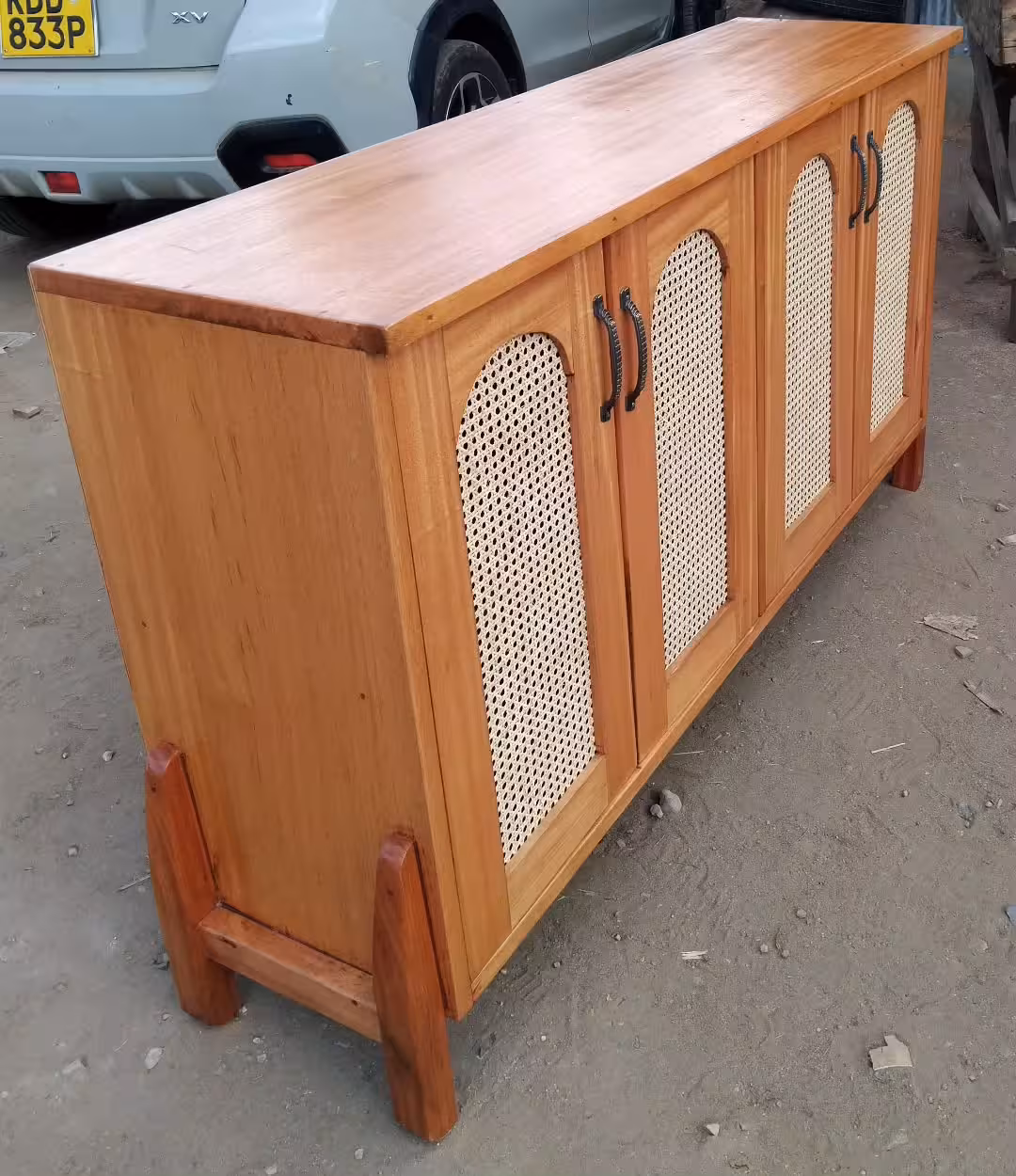 Artisan Arched Cane Buffet Sideboard
