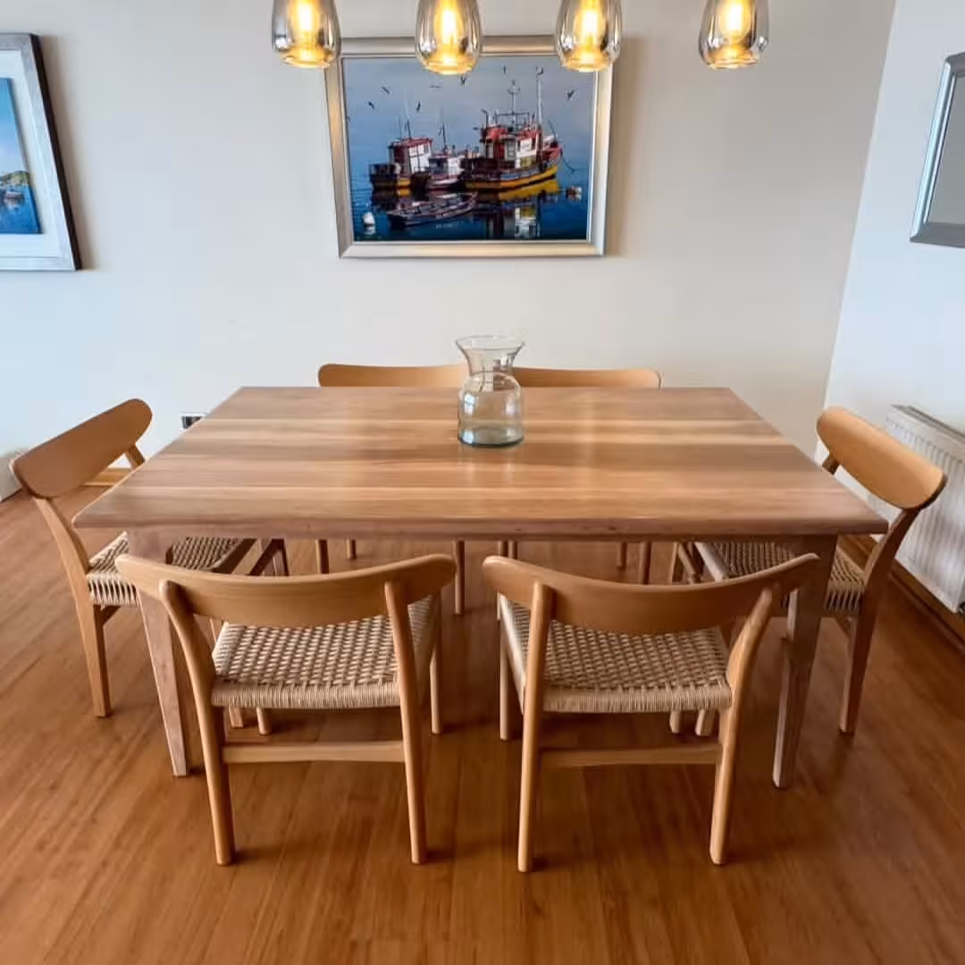 Artisan Woven-Seat Dining Ensemble