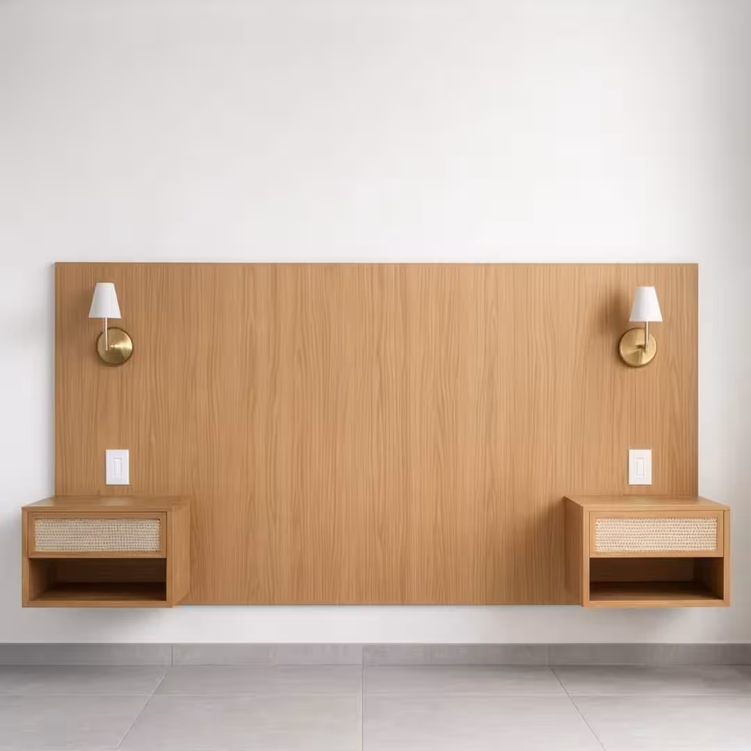 Linear Slate Integrated Headboard Suite