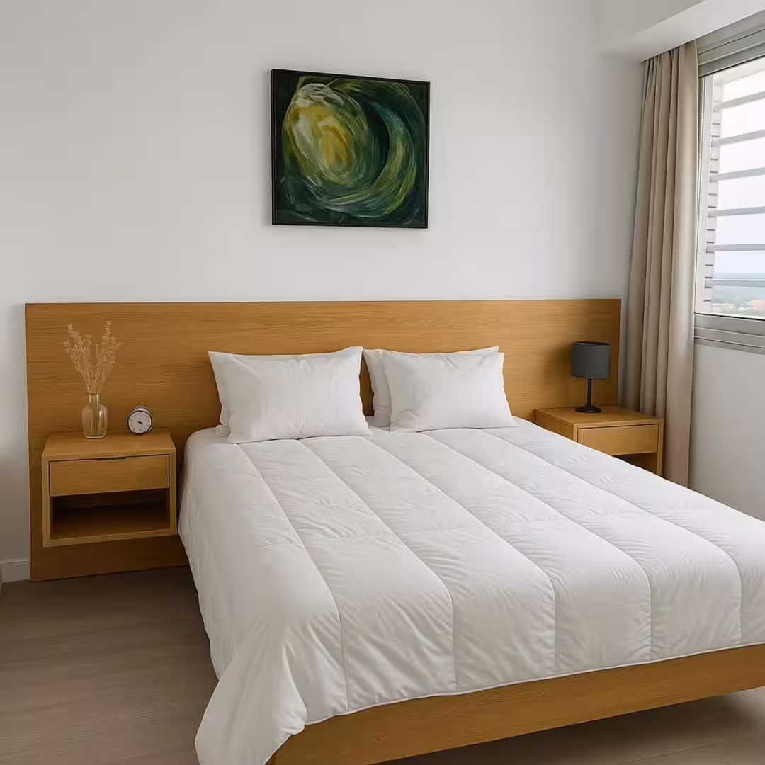 Linear Horizon Timber Panel Headboard