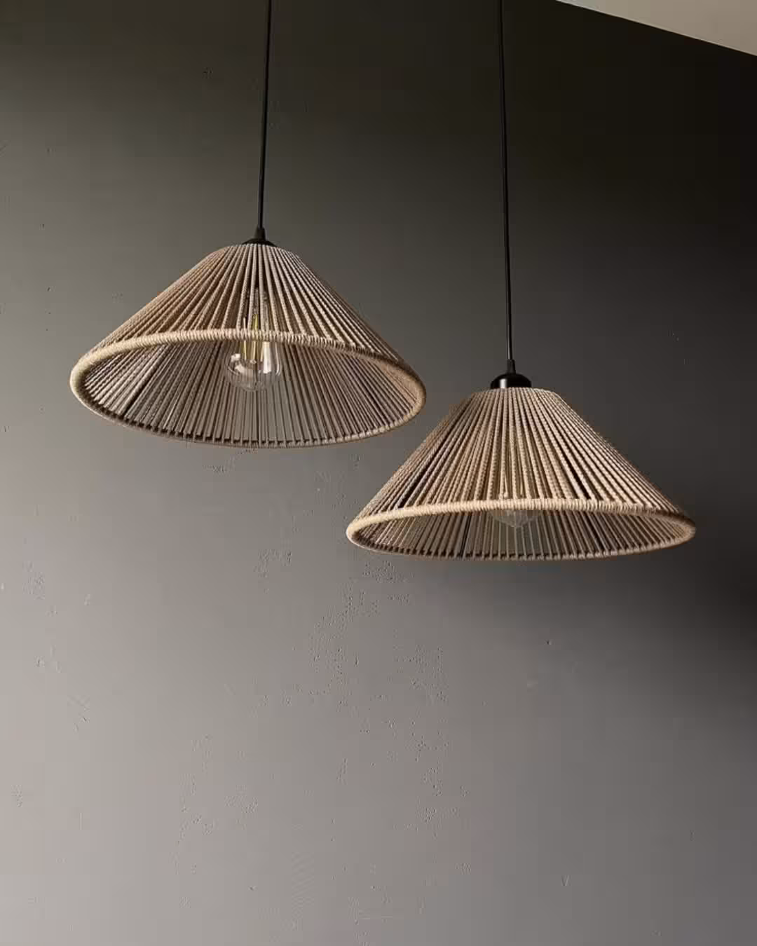 Bohan Natural Dome Rattan Pendant