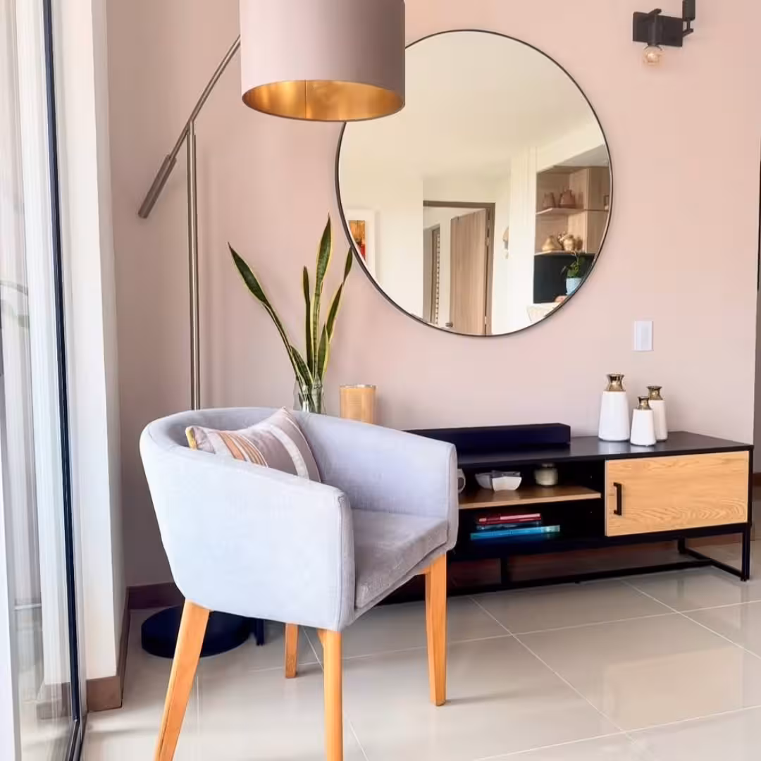 Nordic Barrel Accent Armchair