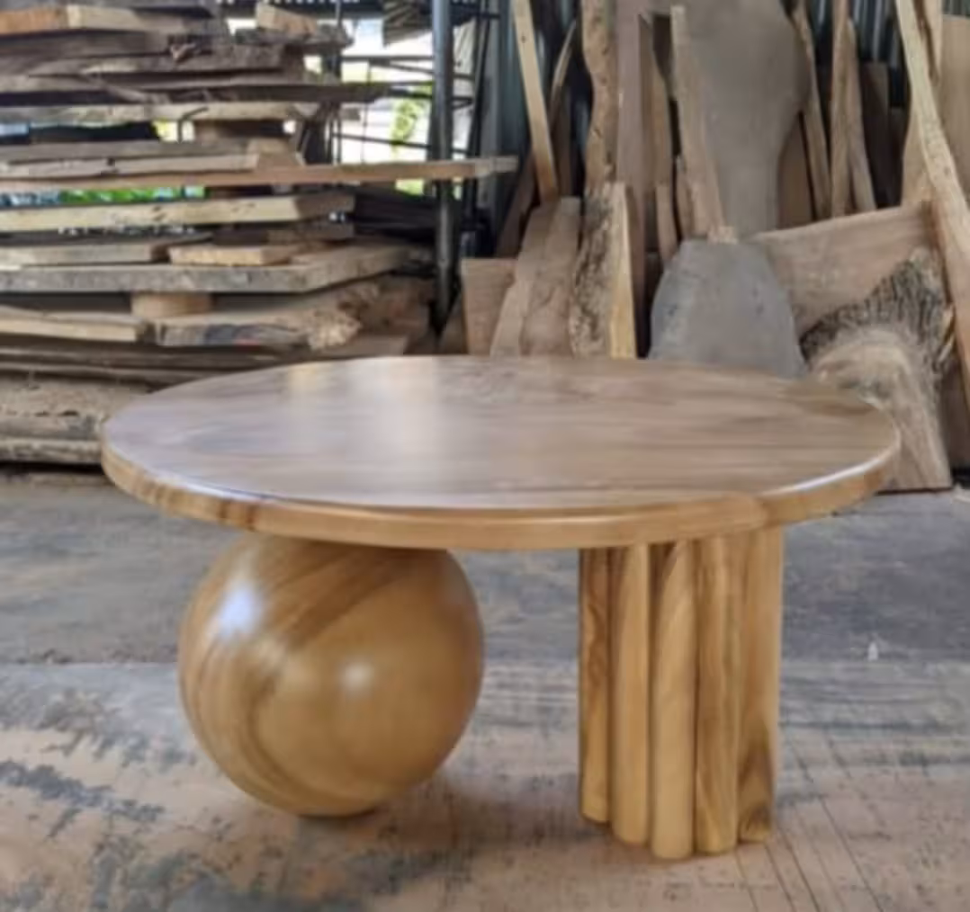 Solstice Sculptural Smoked Glass Side Table