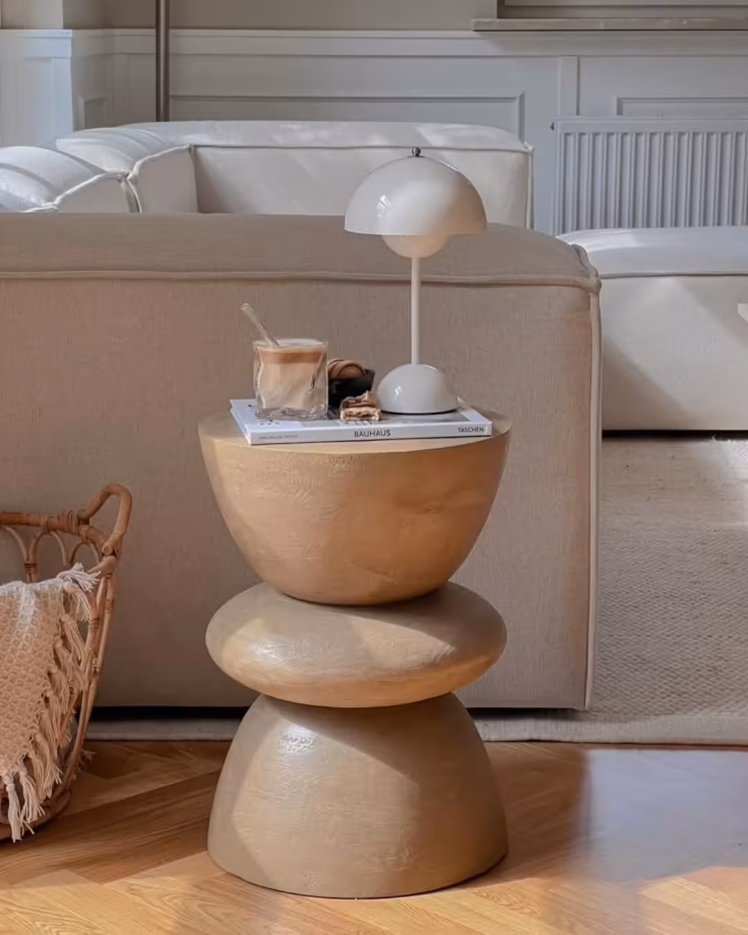 Cairn Stacked Organic Totem Table
