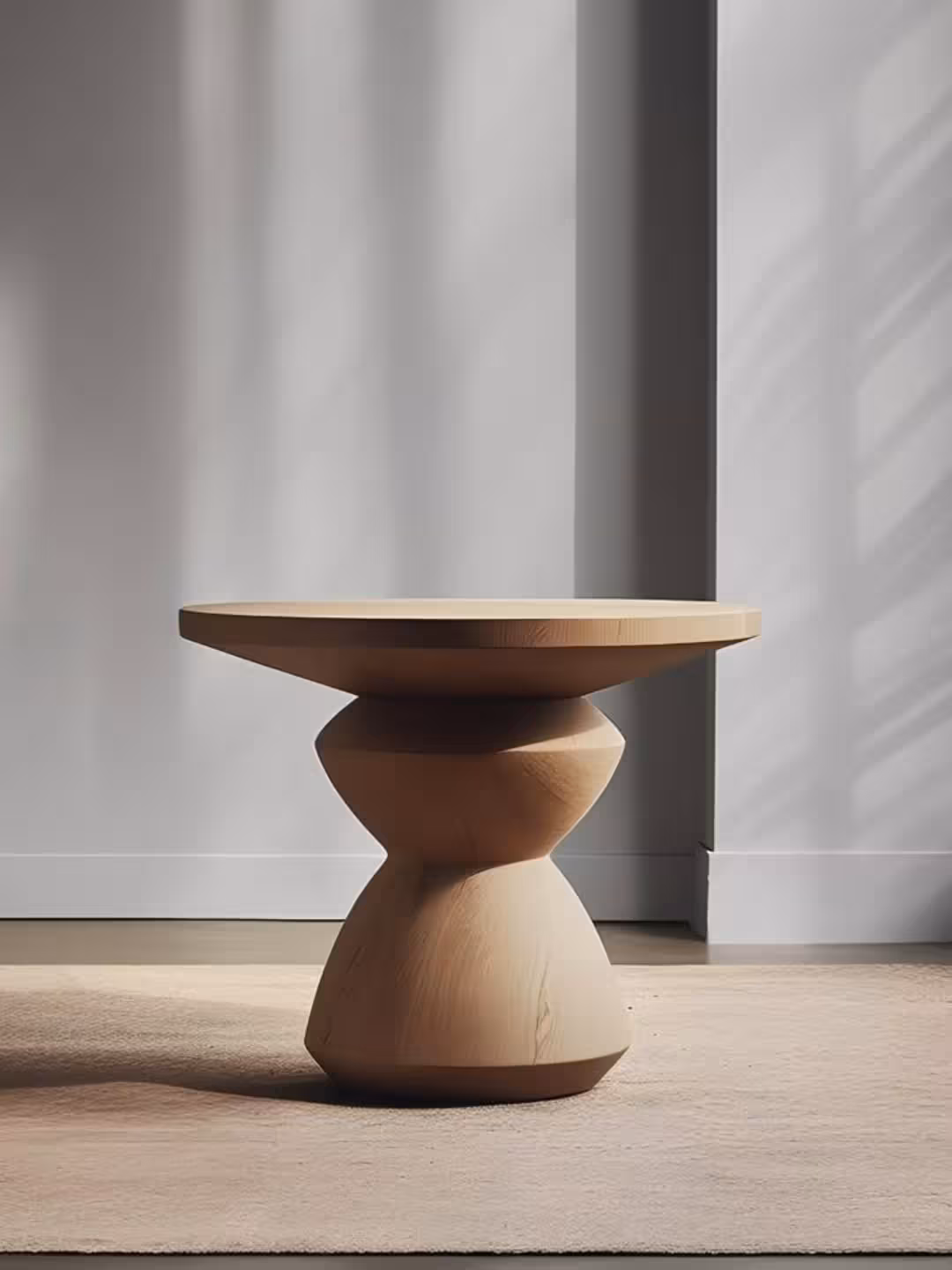 Solstice Sculptural Hourglass Plinth
