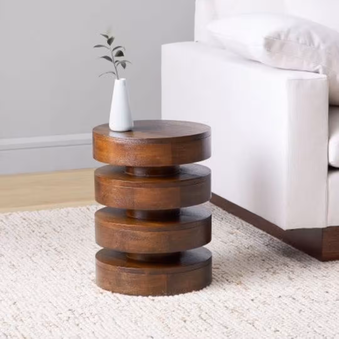 Totem Stacked Disk Artisan Table