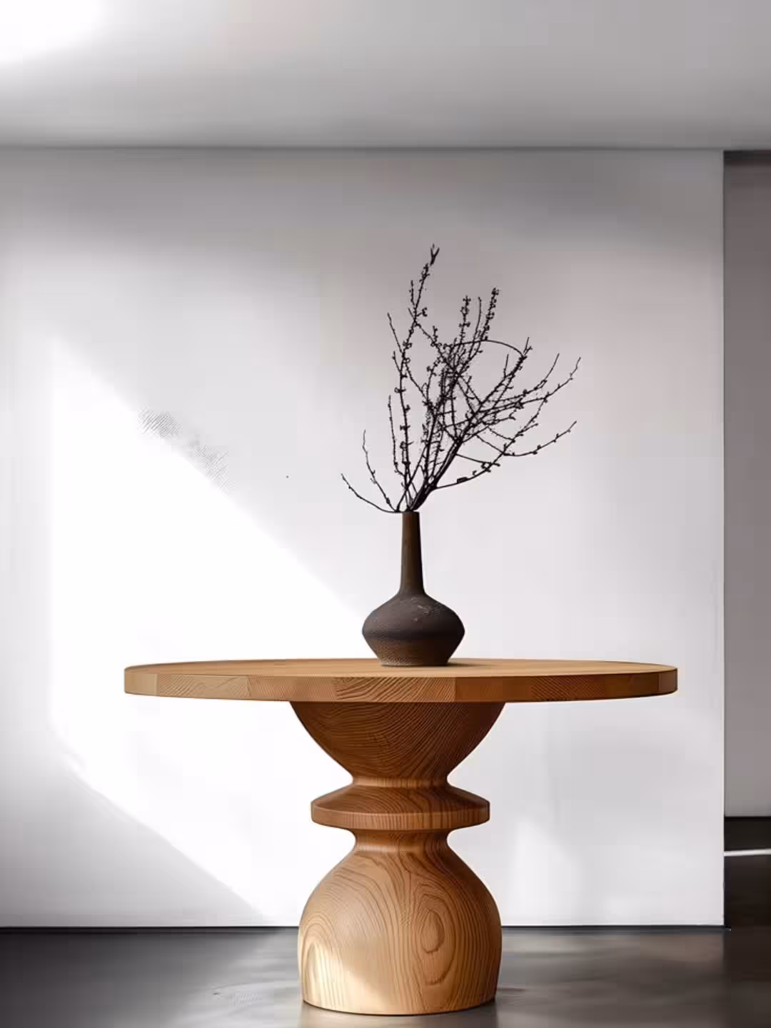 Solstice Sculptural Plinth Side Table