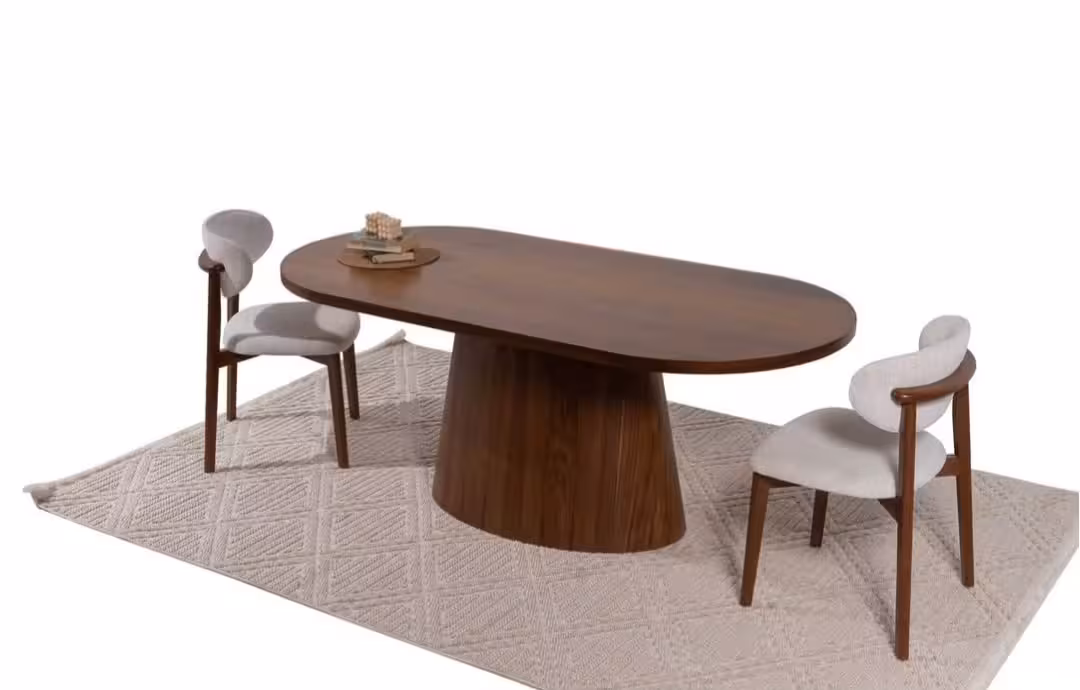 Horizon Oval Walnut Dining Suite