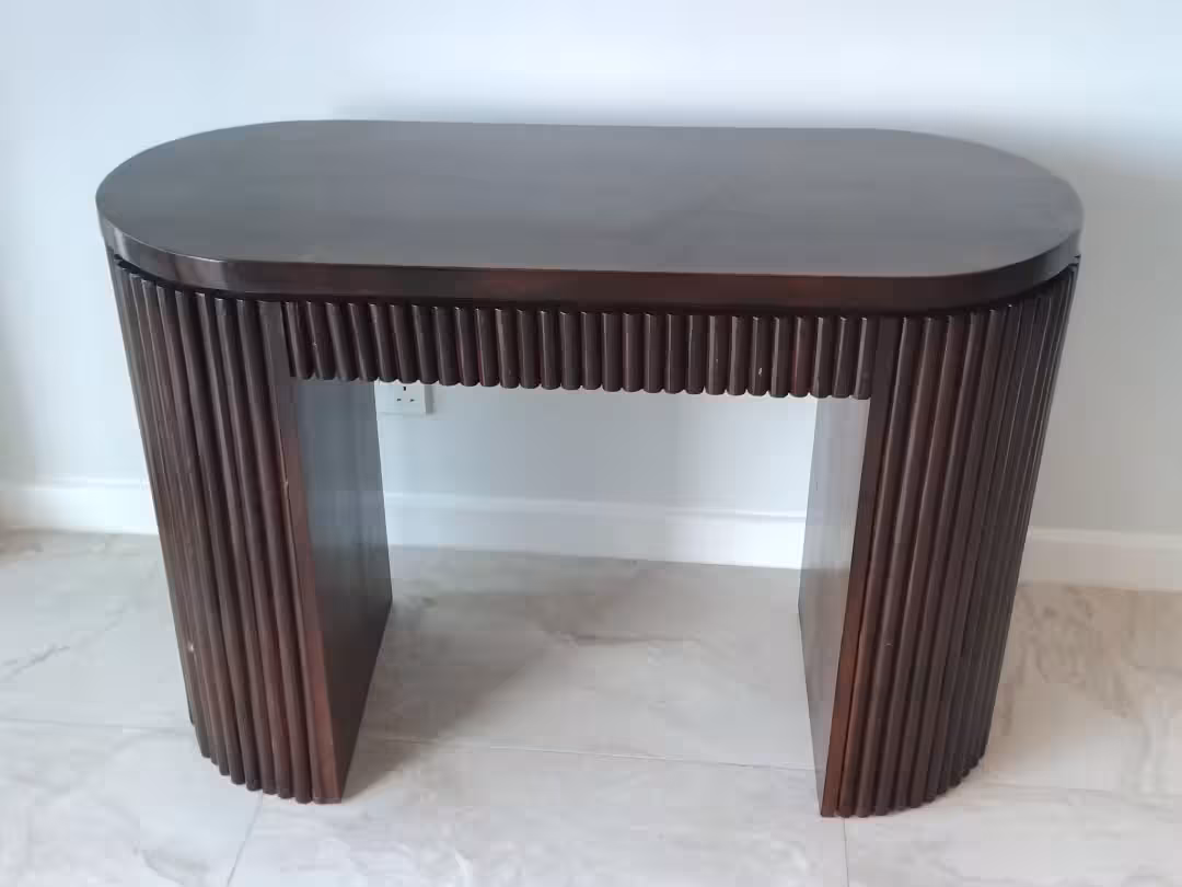 Eclipse Oval Fluted Study Console