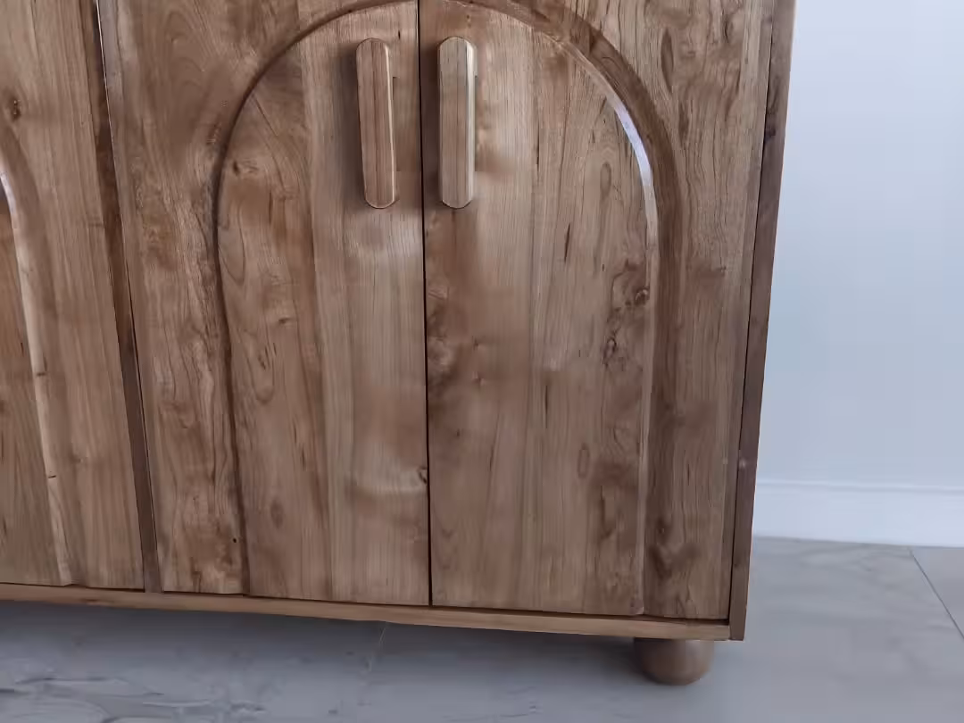 Crestview Arched Pine Buffet Cabinet