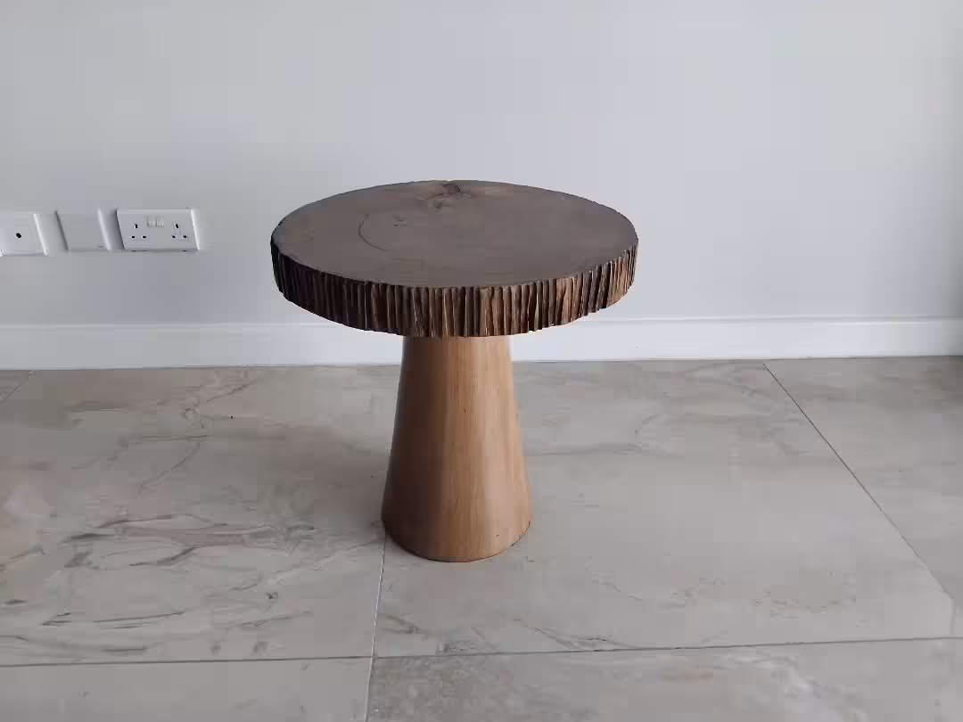 Arbor Live-Edge Pedestal Accent Table