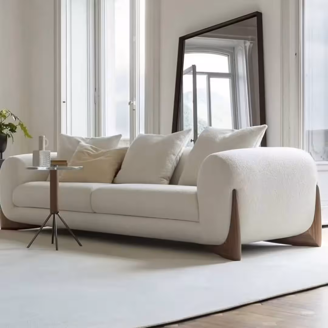 Arcadia Sculptural Curved Sofa