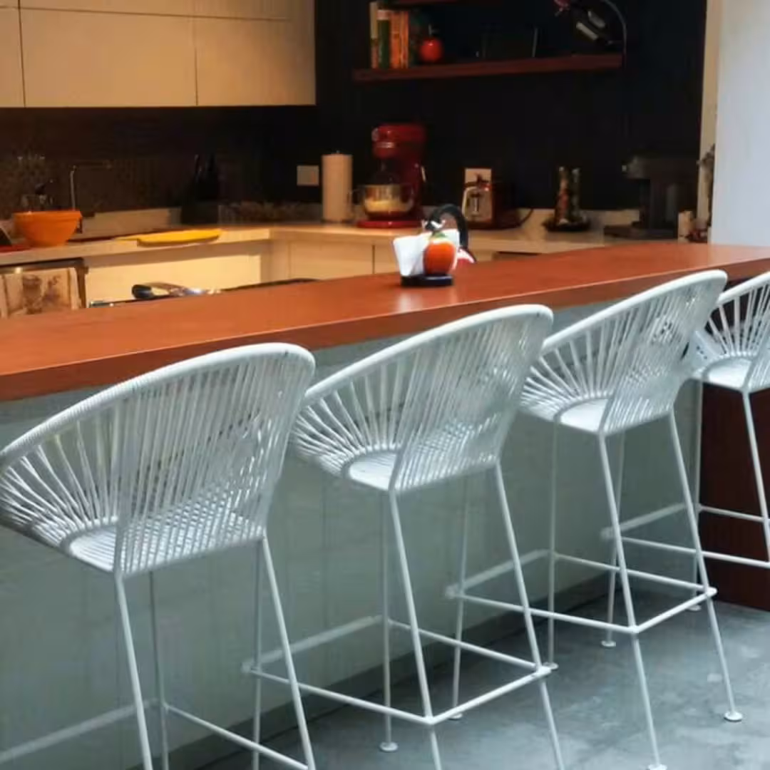 Acapulco-Style Woven Cord Bar Stools (Set of 4)