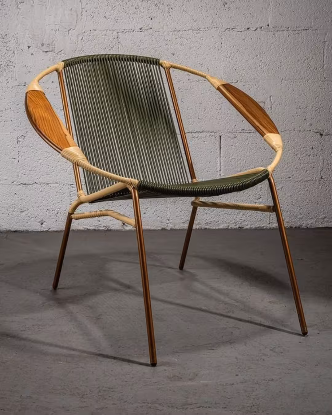 Modern Woven Rope Caribbean Lounge Chair