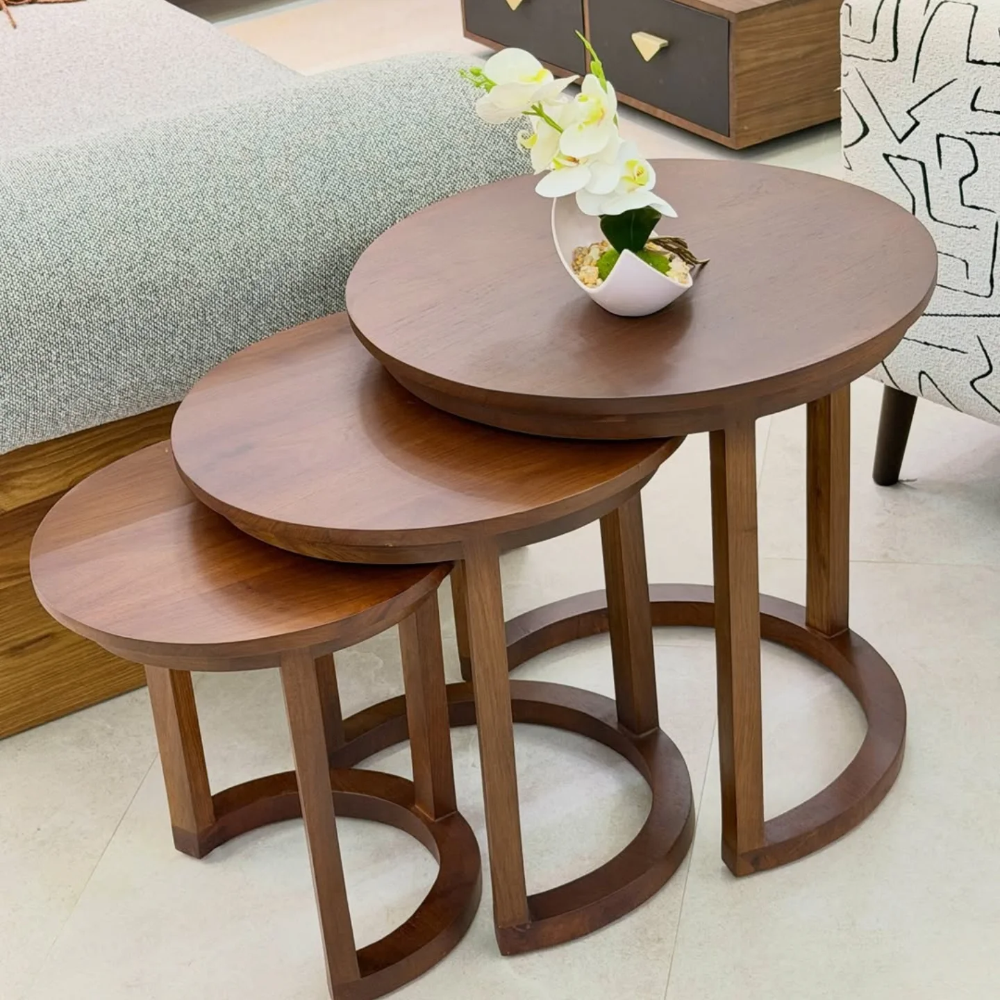 Artisan crafting custom wooden furniture in a workshop